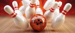 Bowling Strike rot/orange